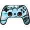 Aqua Blue Marble Ink Google Stadia Controller Skin